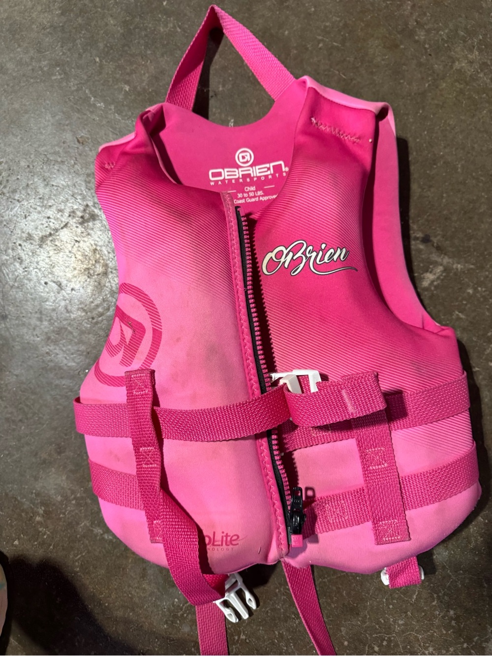 O'Neill Kids Pink Life Vest Jacket